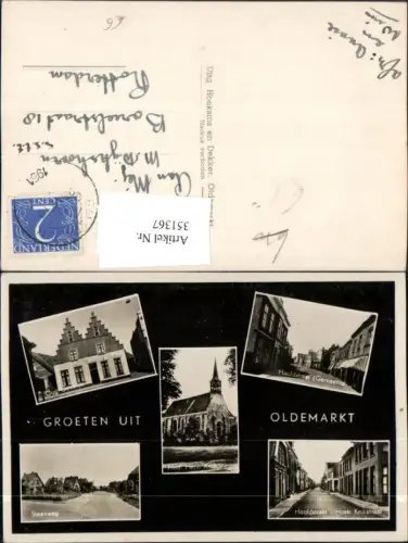 351367,Oldemarkt Hoofdstraat Steenweg Kerk Kirche Mehrbildkarte