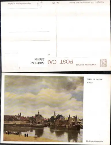 256655,Künstler AK Vermeer View of Delft Teilansicht