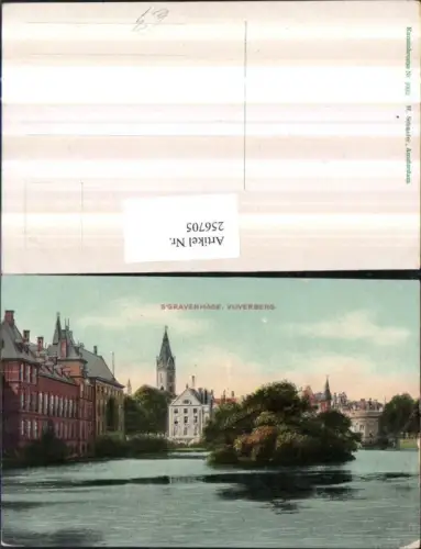 256705,Den Haag 's-Gravenhage Vijverberg Partie Turm