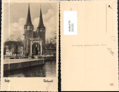 351323,Delft Oostpoort Tor Türme