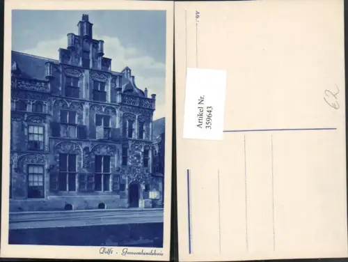 359643,Netherlands Delft Gemeenlandsuis Gemeindehaus