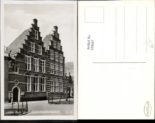 359647,Netherlands Leiden Oude gevels Hooglandschekerkgracht Gebäude