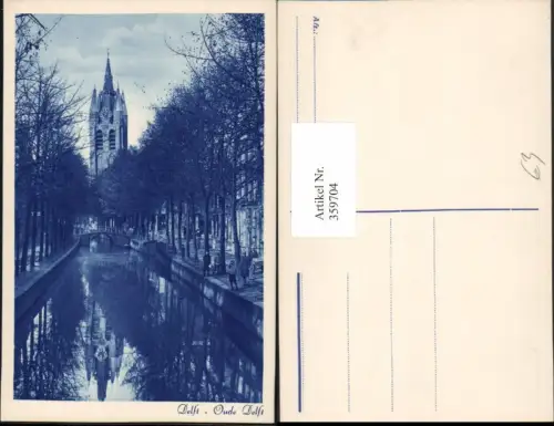 359704,Netherlands Delft Oude Delft Kanal Brücke Turm