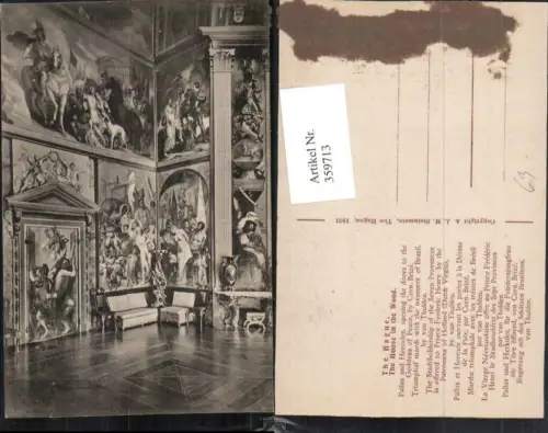 359713,Netherlands Den Haag The House in the Wood Pallas and Hercules Wandgemälde