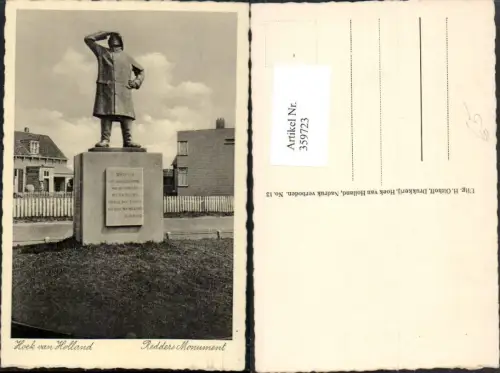 359723,Netherlands Hoek van Holland Redders Monument Statue Denkmal