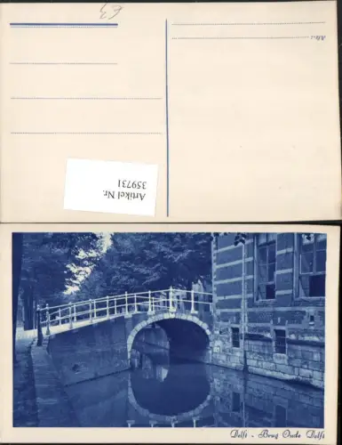 359731,Netherlands Delft Brug Oude Delft Brücke Kanal
