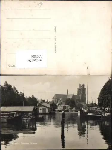 379288,Netherlands Dordrecht Nieuwe Haven Hafen Boote Kirche