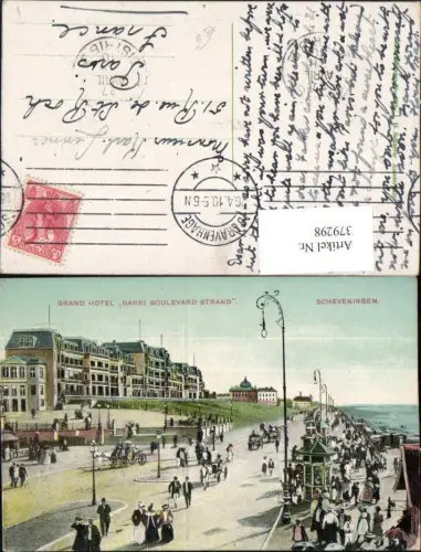 379298,Netherlands Den Haag Scheveningen Grand Hotel Garni Boulevard Strand Promenade
