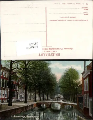 387608,Netherlands Den Haag 's-Gravenhage Nieuwe Uitley Kanal Brücke pub Trenkler Co 129