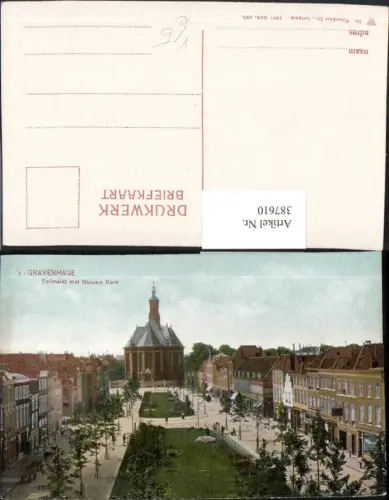 387610,Netherlands Den Haag 's-Gravenhage Turfmarkt met Nieuws Kerk Kirche pub Trenkler Co 185