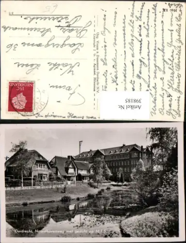 398185,Netherlands Dordrecht Noordhovenweg met gezicht op M.T.S. Fluss