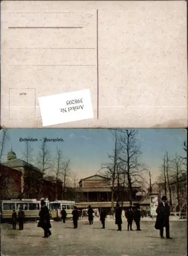 398205,Netherlands Rotterdam Beursplein Straßenbahn Litfaßsäule