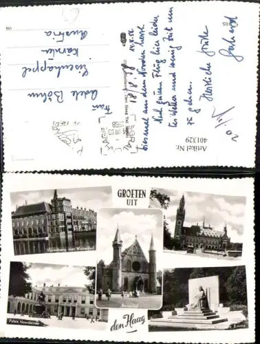 401329,Netherlands Den Haag Binnenhof Paleis Noordeinde Monument Mehrbildkarte