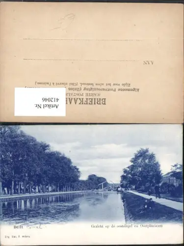 412046,Netherlands Delft Gezicht op de oostsingel en Oostplantsoen Fluss