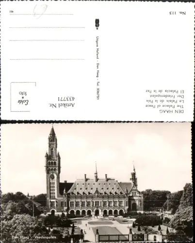 433771,Netherlands Den Haag Vredespaleis Friedenspalast