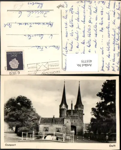 433775,Netherlands Delft Oostpoort Tor Türme