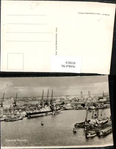 433819,Netherlands Rotterdam Rijnhaven Hafen Dampfer Schiffe