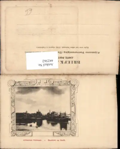 442562,Netherlands Delft Johannes Vermeer Teilansicht Passepartout