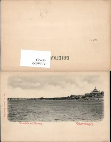 442563,Netherlands Den Haag Scheveningen Wandelpier met Kurhaus Strand