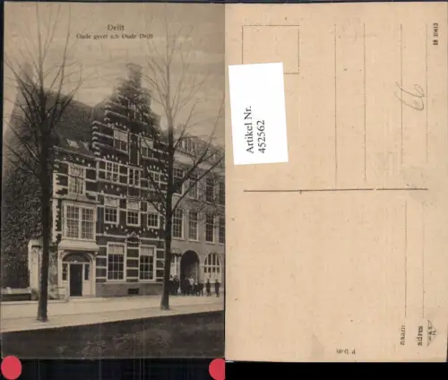 452562,Netherlands Delft Oude gevel a h Oude Delft Haus