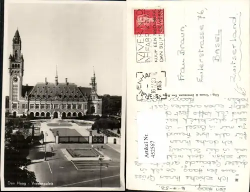 452567,Netherlands Den Haag Vredespaleis Friedenspalast