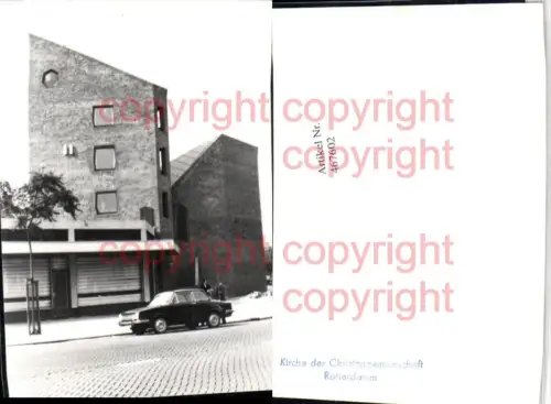 467602,Fotokarte Netherlands Rotterdam Kircher der Christengemeinschaft