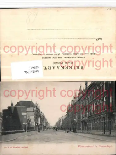 467610,Netherlands Den Haag s' Gravenhage Weimarstraat Straßenansicht