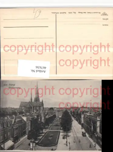467636,Netherlands Den Haag Stationsweg Straße Kirche