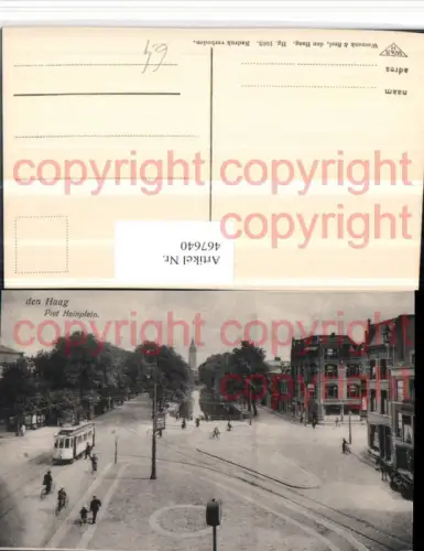 467640,Netherlands Den Haag Piet Heinplein Straßenansicht Straßenbahn