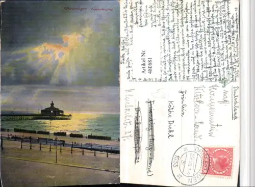 480681,Netherlands Den Haag Scheveningen Zonsondergang Sonnenuntergang