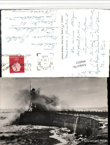 496023,Netherlands Scheveningen Storm Brandung Mole