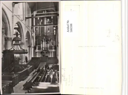 506598,Gouda St. Janskerk Kirche Innenansicht Kanzel Orgel