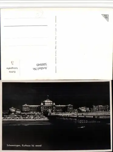 509949,Netherlands Den Haag Scheveningen Kurhaus bij avond Strand