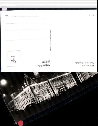 509984,Netherlands Rotterdam Stadhuis in floodlight Stadthaus Rathaus