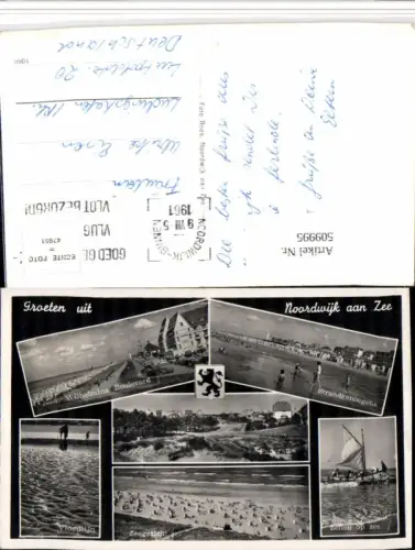 509995,Netherlands Noordwijk aan Zee Panorama Strandleben Mehrbildkarte