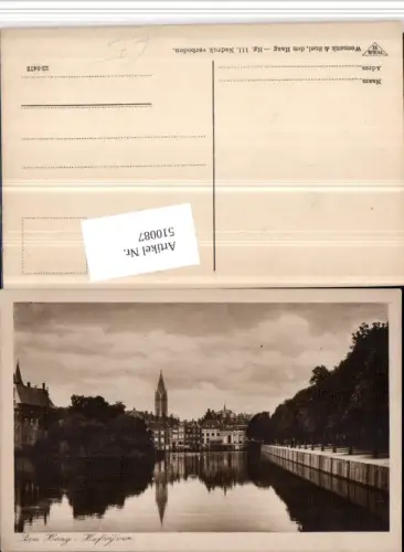 510087,Netherlands Den Haag Hofvijver Teilansicht Wasserbecken