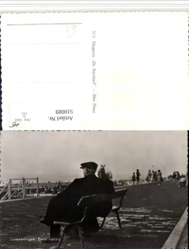 510089,Netherlands Den Haag Scheveningen Even rusten Promenade