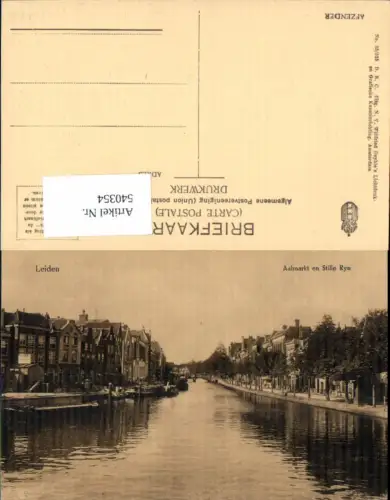 540354,Leiden Südholland Aalmarkt en Stille Rys