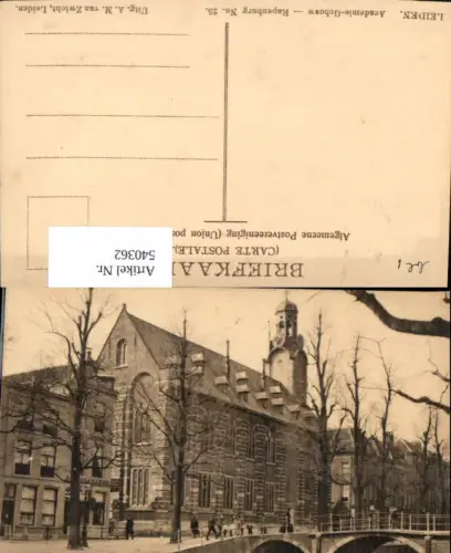 540362,Leiden Südholland Rapenburg Academie