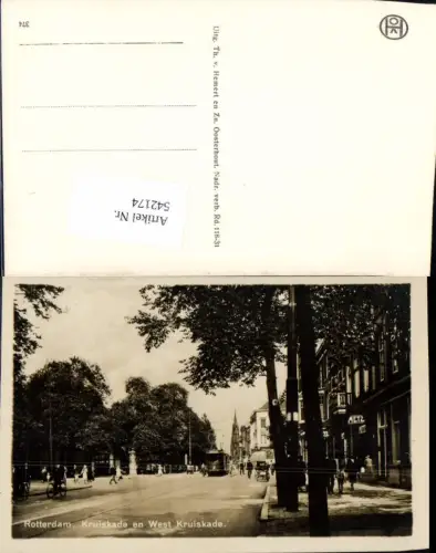 542174,Netherlands Rotterdam Kruiskade West Straßenbahn Tram