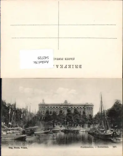 542729,Netherlands Rotterdam Postkantoor Postamt Post Segelschiffe Schiffe