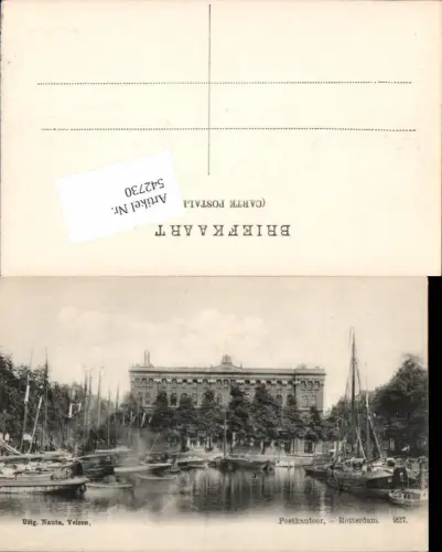 542730,Netherlands Rotterdam Postkantoor Postamt Post Segelschiffe Schiffe