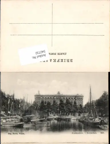 542732,Netherlands Rotterdam Postkantoor Postamt Post Segelschiffe Schiffe