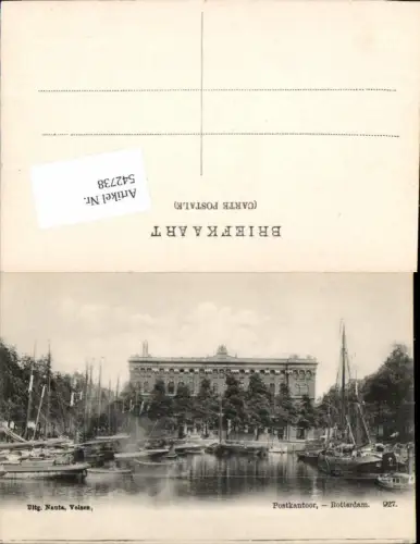 542738,Netherlands Rotterdam Postkantoor Postamt Post Segelschiffe Schiffe
