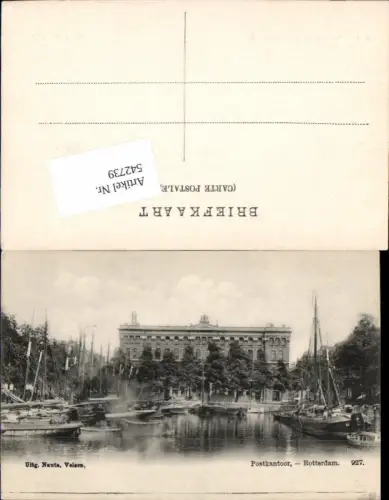 542739,Netherlands Rotterdam Postkantoor Postamt Post Segelschiffe Schiffe