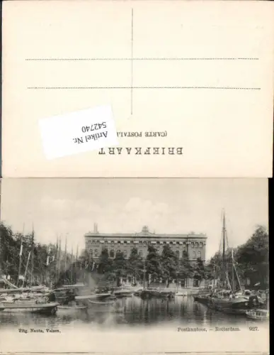 542740,Netherlands Rotterdam Postkantoor Postamt Post Segelschiffe Schiffe