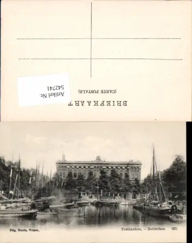 542741,Netherlands Rotterdam Postkantoor Postamt Post Segelschiffe Schiffe