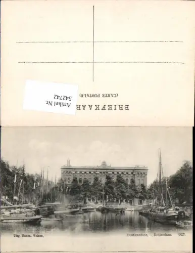 542742,Netherlands Rotterdam Postkantoor Postamt Post Segelschiffe Schiffe