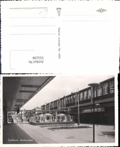555258,tolle Foto-AK Rotterdam Lijnbaan Restaurant