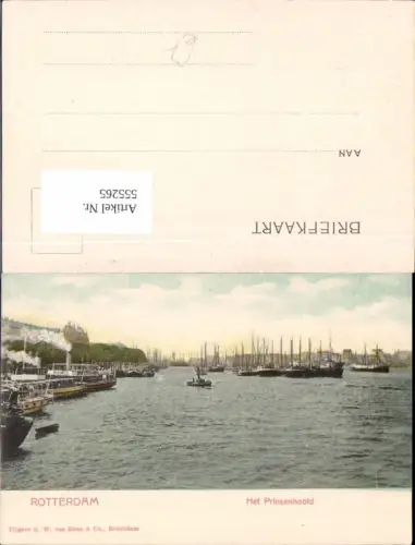 555265,Rotterdam Het Prinsenhoofd Hafen Partie Schiffe
